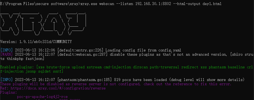 Xray 安装与使用心得插图35 image-20230613161230862