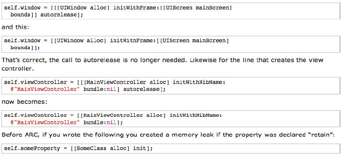 Beginning <wbr>ARC <wbr>in <wbr>iOS <wbr>5 <wbr>Tutorial <wbr>Part <wbr>1(转载)