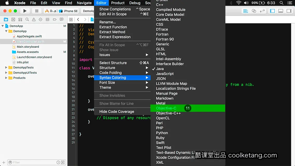 互动教程 for Xcode9 & Swift4-酷课堂