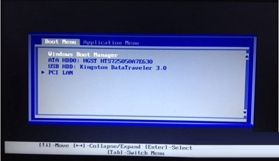 boot menu