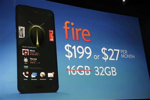 亚马逊高管:Fire Phone定价过高 我们赔惨了