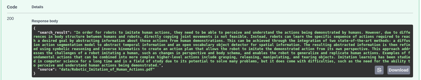 API Response