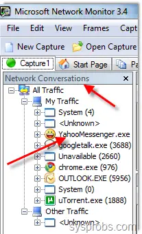 Monitor Network Traffic Windows 7 Microsoft Network Monitor 3.4