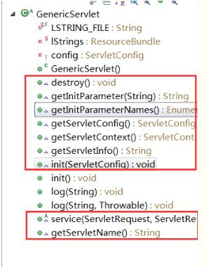 GenericServlet类的详解