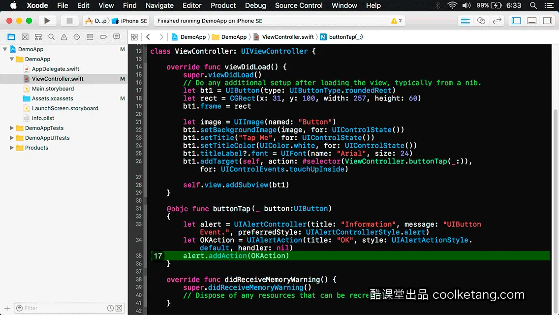 互动教程 for Xcode9 & Swift4-酷课堂