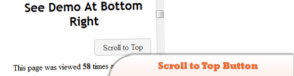 jQuery滚动到顶部按钮
