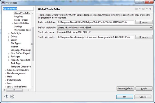 Global Tools Paths