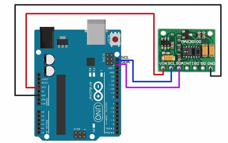 将 MAX30100 脉搏血氧仪传感器与 Arduino 连接