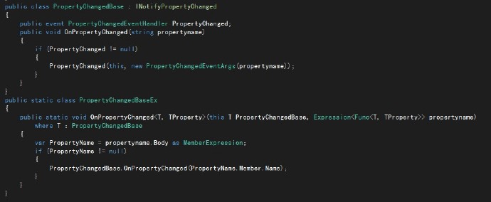 [转载]WPF自学笔记之--INotifyPropertyChanged的优雅使用