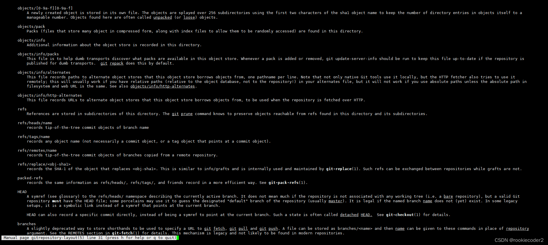 对于目录的官方介绍