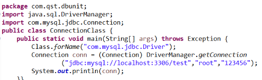 连接数据库代码
