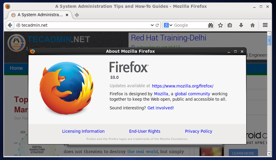 [转载]How to Install Firefox 33 on CentOS, Redhat and Other Linux ...