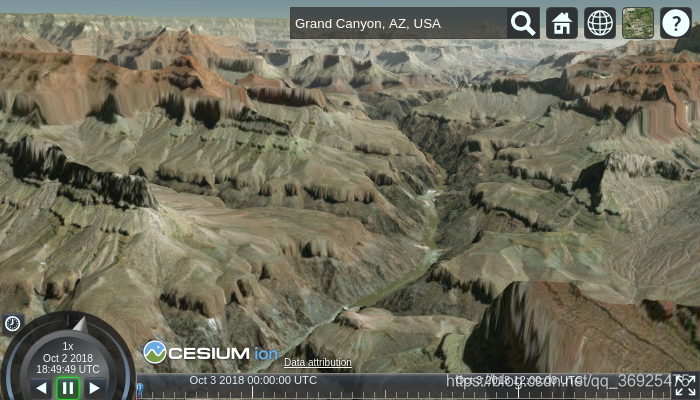 Grand Canyon地区的10m分辨率地形数据