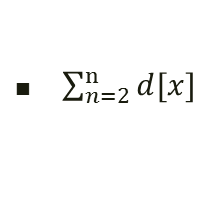 ∑_(?=2)^n▒〖?[?]〗