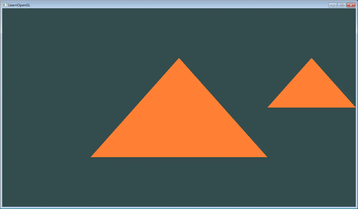 绘制两个三角形