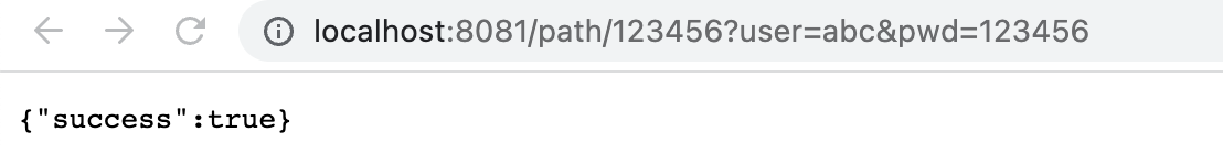 可以看到path后面加了参数页面也可以正常显示。