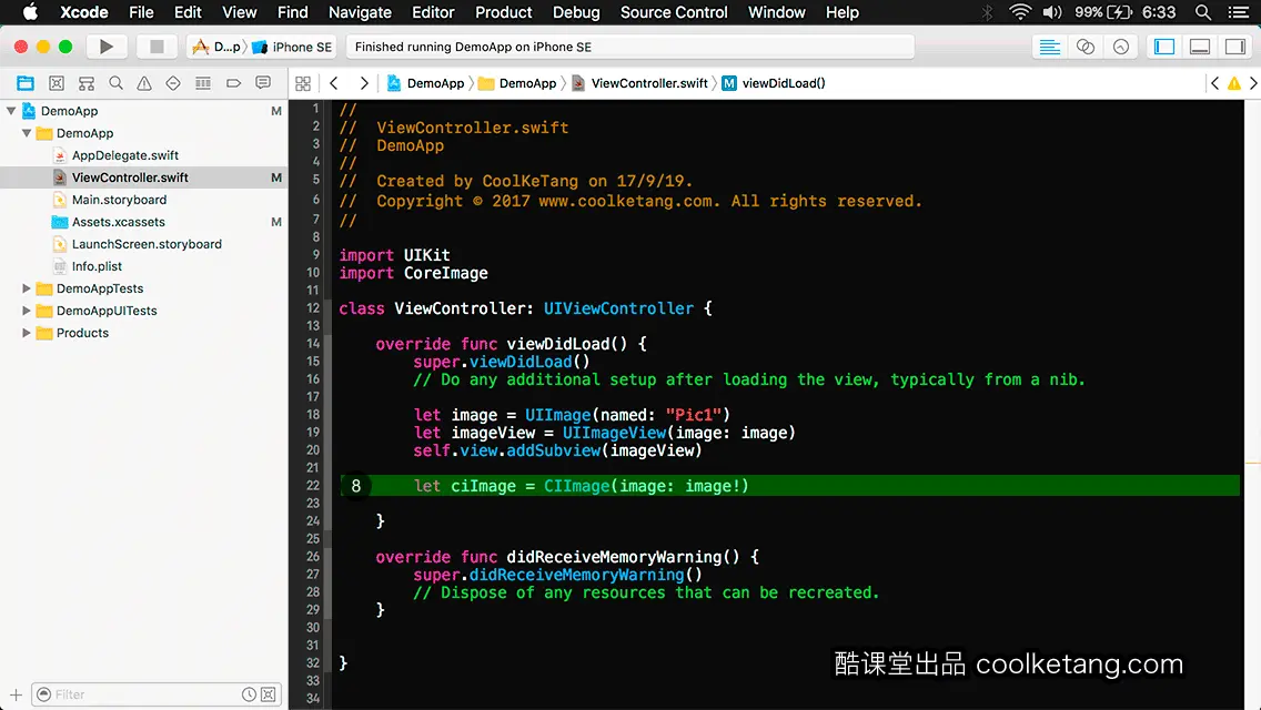 互动教程 for Xcode9 & Swift4-酷课堂