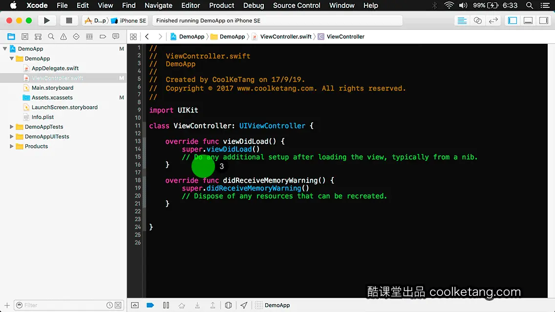 互动教程 for Xcode9 & Swift4-酷课堂