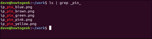 ls | grep _pin_ in a terminal window