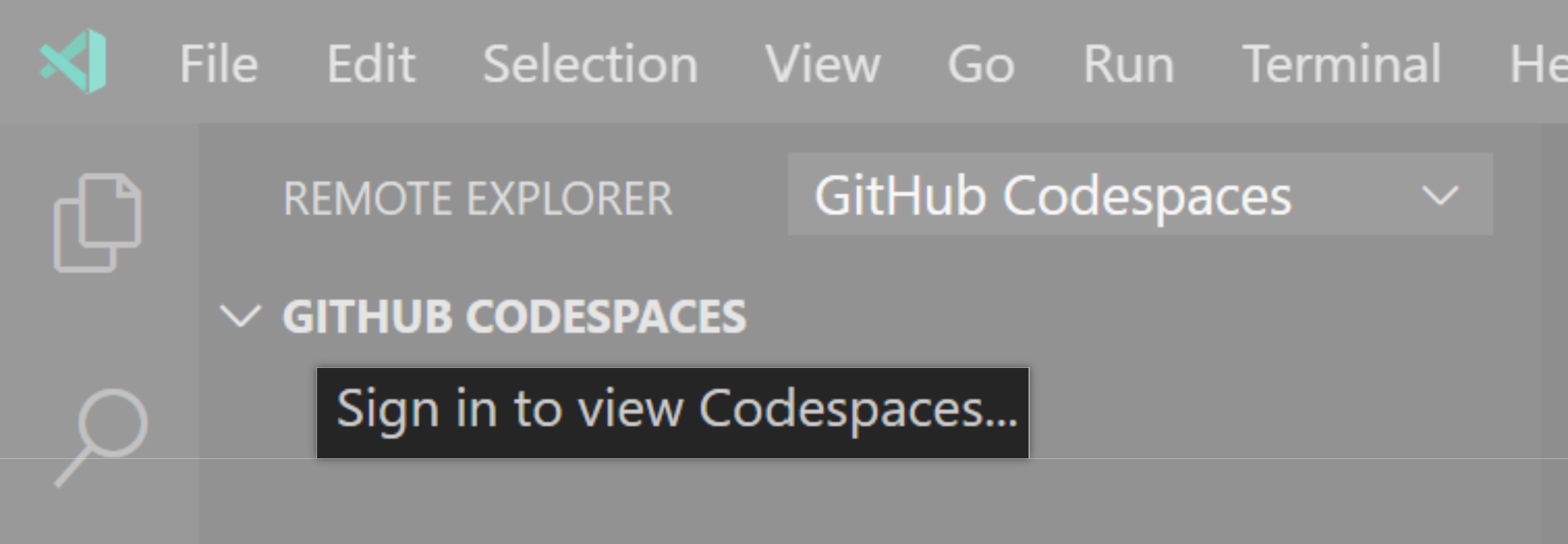 登录以查看 Codespaces
