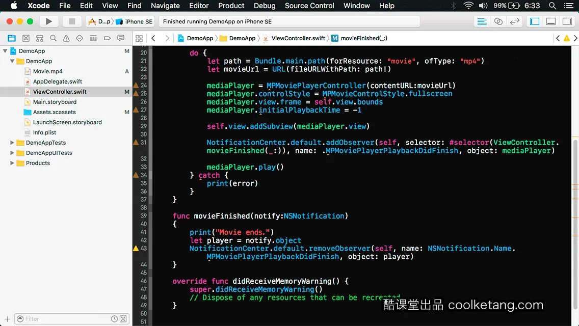 互动教程 for Xcode9 & Swift4-酷课堂