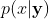 p(x|\mathbf y)