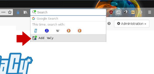 将YaCy添加到Firefox Adding YaCy to Firefox