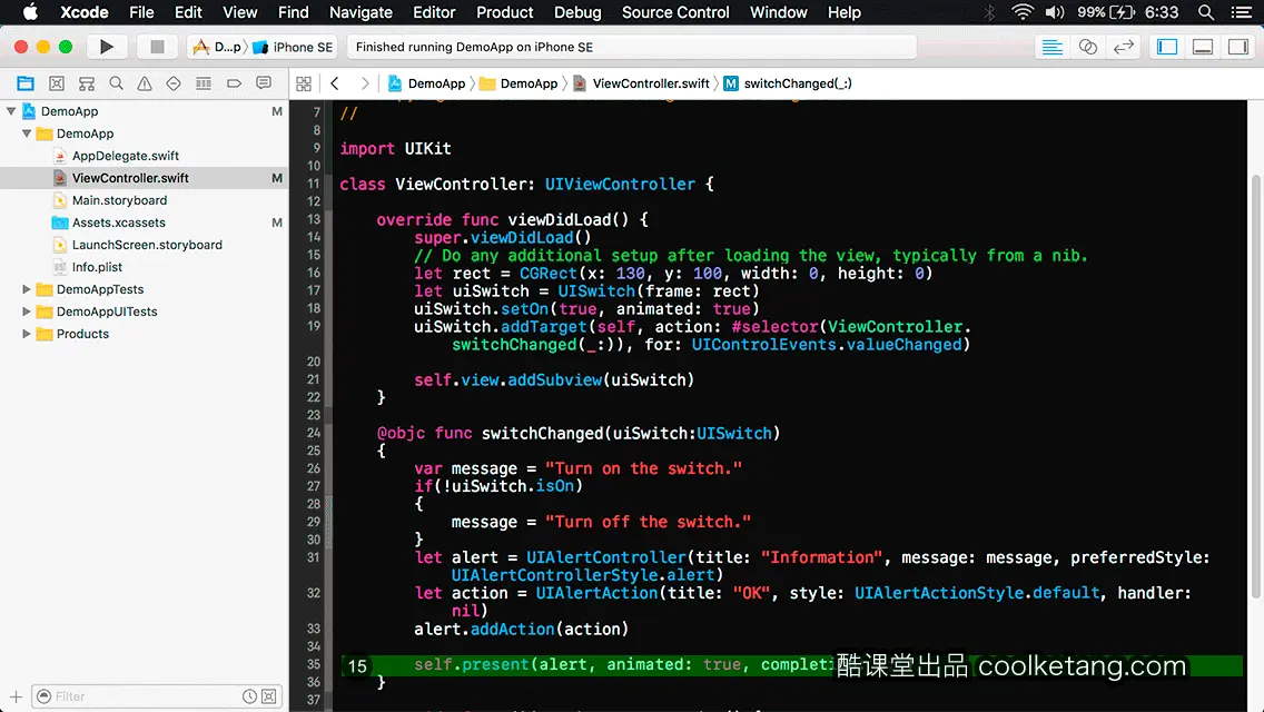 互动教程 for Xcode9 & Swift4-酷课堂