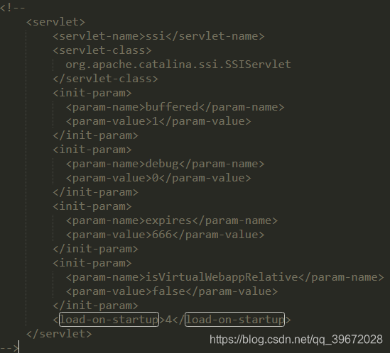 load-on-startup的启动默认设置值