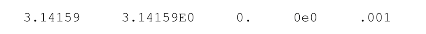 3.14159 3.14169E0