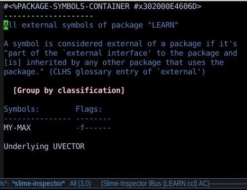 Inspect Package, show details