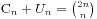 C_n + U_n = {2n \choose n}