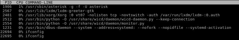 Display CPU Usage