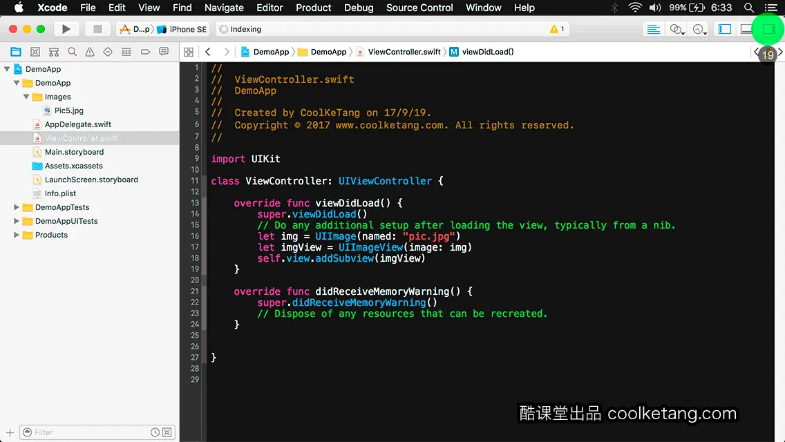 互动教程 for Xcode9 & Swift4-酷课堂