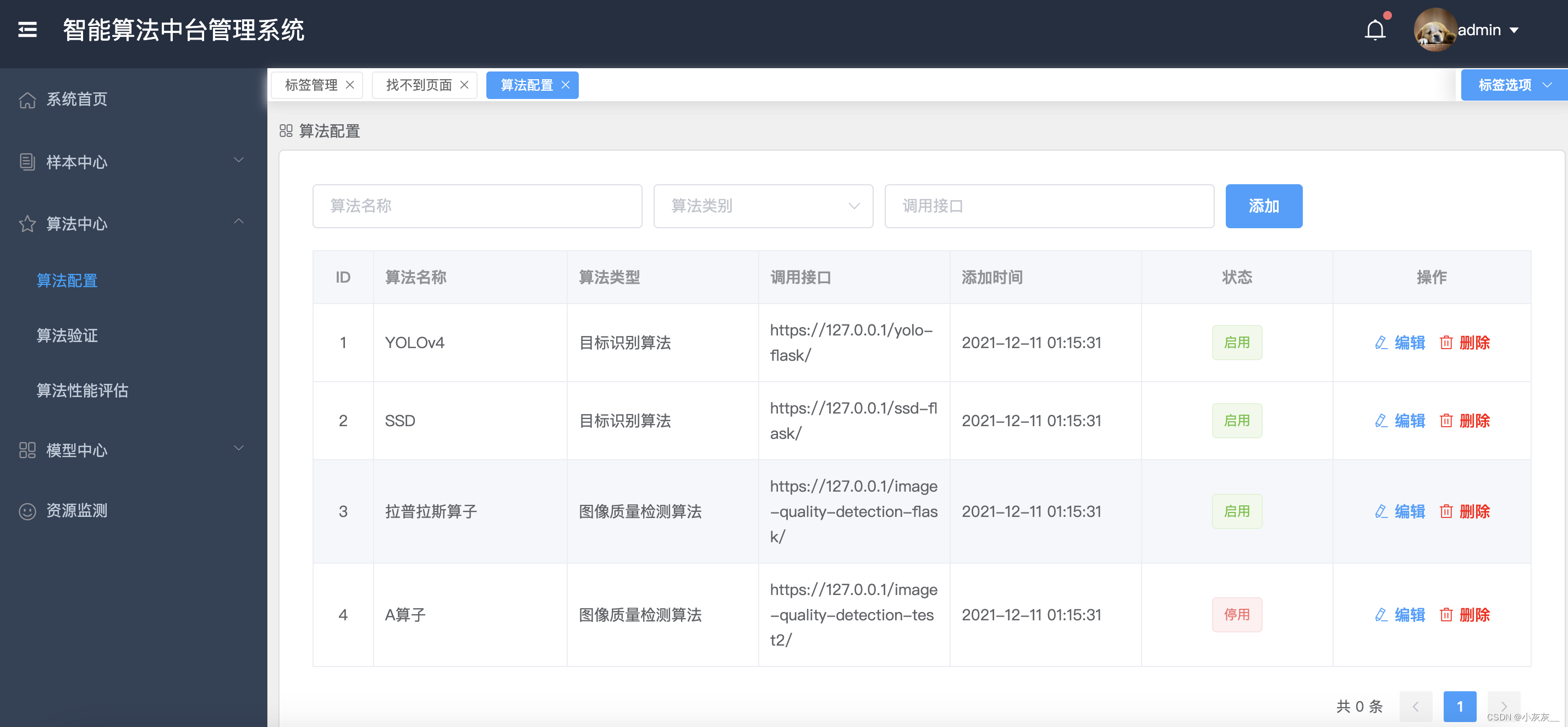 开源项目-智能算法中台管理系统_算法管理系统-CSDN博客