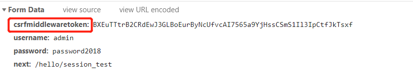 这个是加密转换过的csrftoken