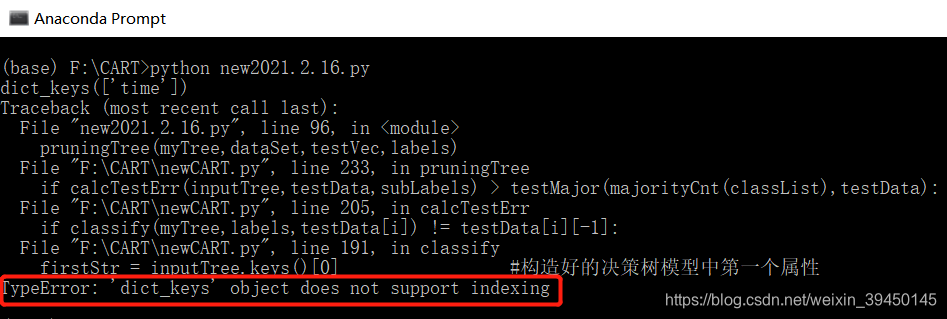 python：TypeError: ‘dict_keys‘ object does not support indexing ...