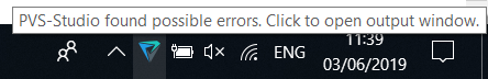 Figure 7. A pop-up message, reporting that suspicious places have been found in edited files.