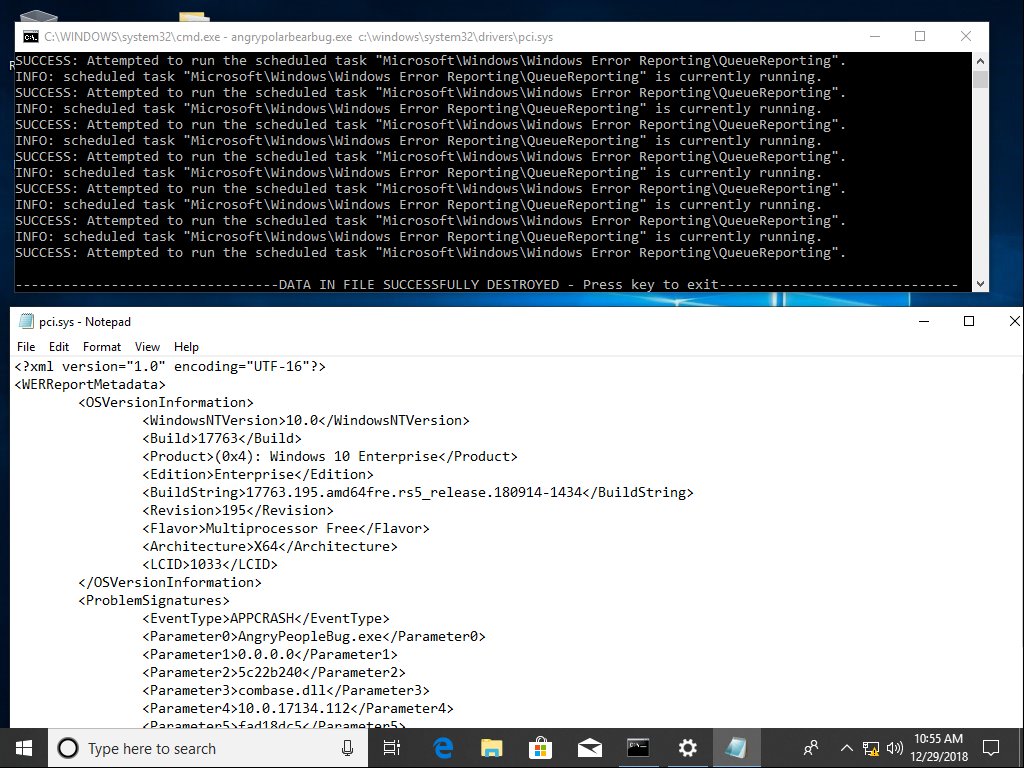 Windows 10爆任意文件覆写0DAYWindows 10爆任意文件覆写0DAY