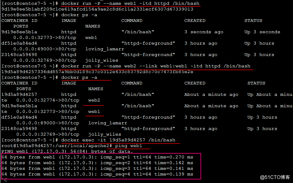 Docker的数据通信、网络通信