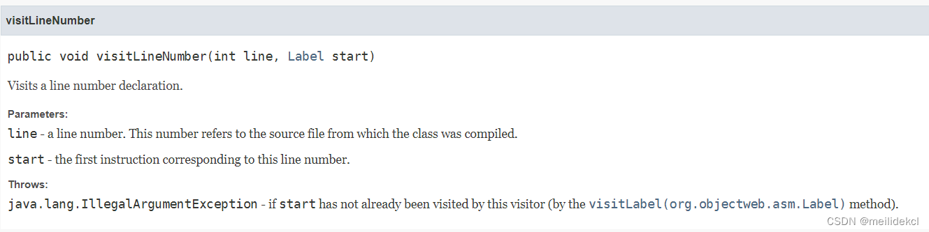 visitLineNumber的描述