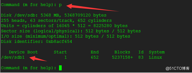 linux下使用fdisk对磁盘进行分区