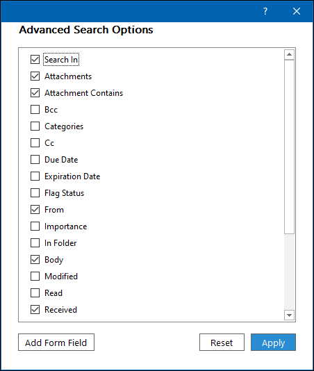 The “Advanced Search Options” panel. https://i-blog.csdnimg.cn/blog_migrate/91ff80353409562bf2a874eb0211a565.png