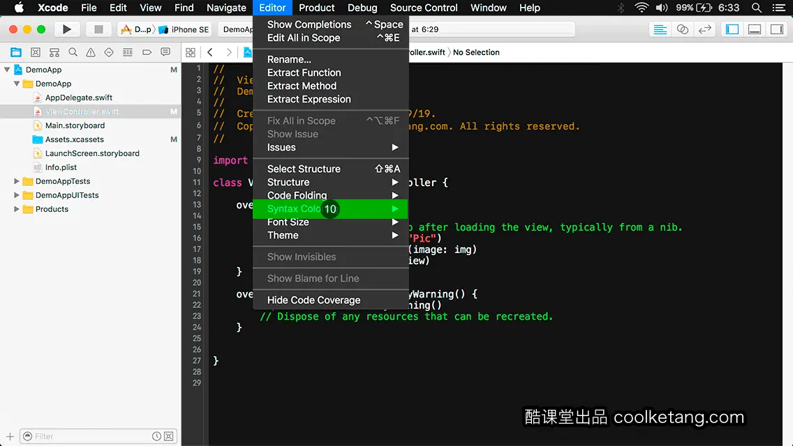 互动教程 for Xcode9 & Swift4-酷课堂