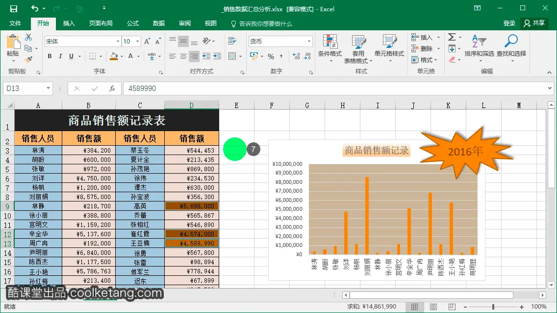Excel互动教程-酷课堂