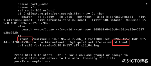 CentOS7.6破解root口令之方法一