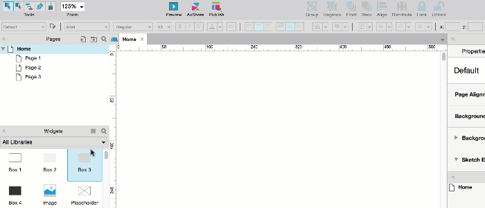 Axure RP 8钢笔工具