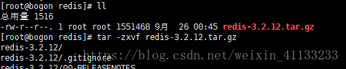 解压Redis安装包