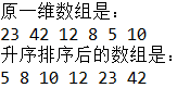 数组排序