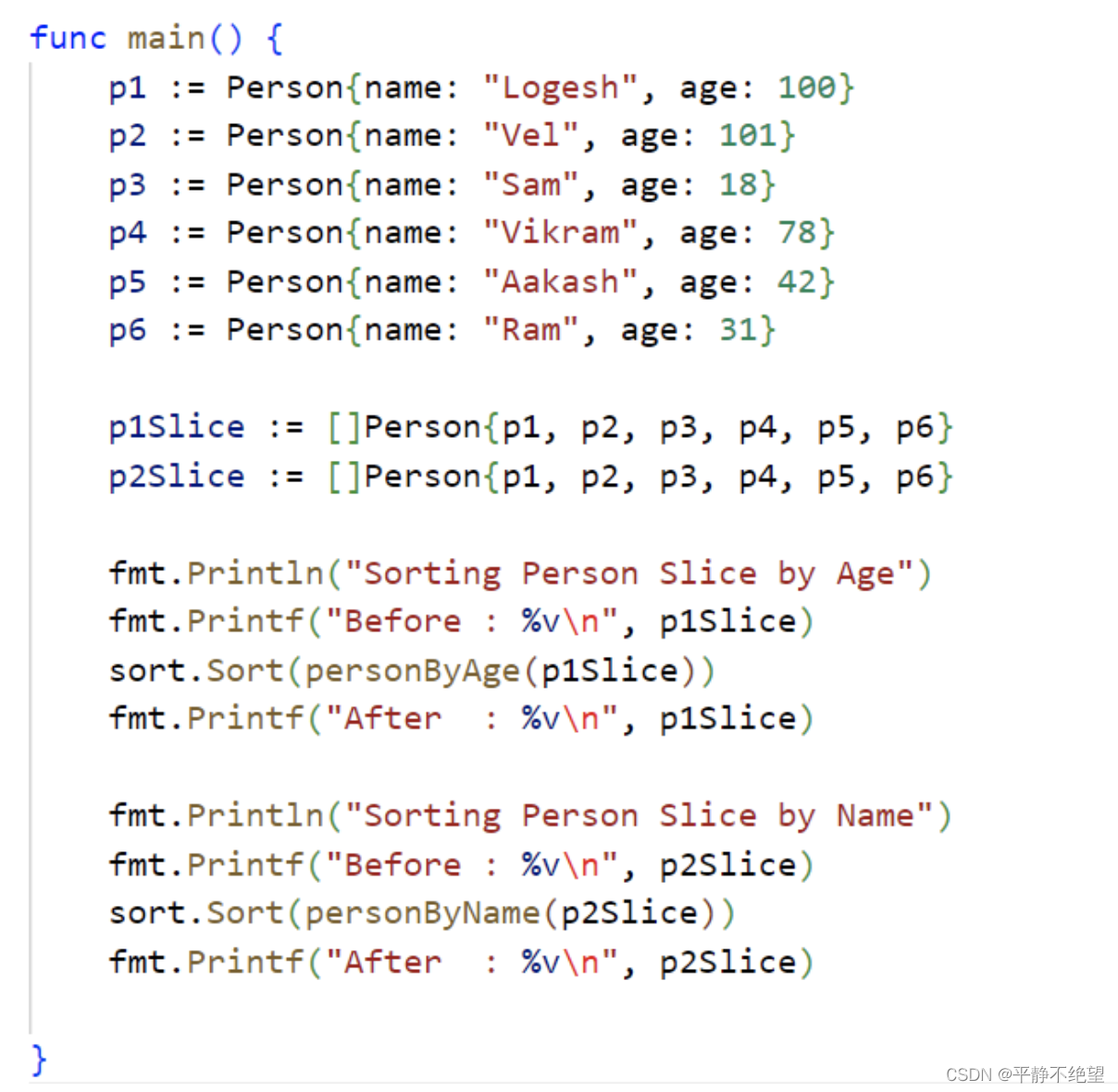 【golang】sorter 的两种实现方式_go sorter-CSDN博客